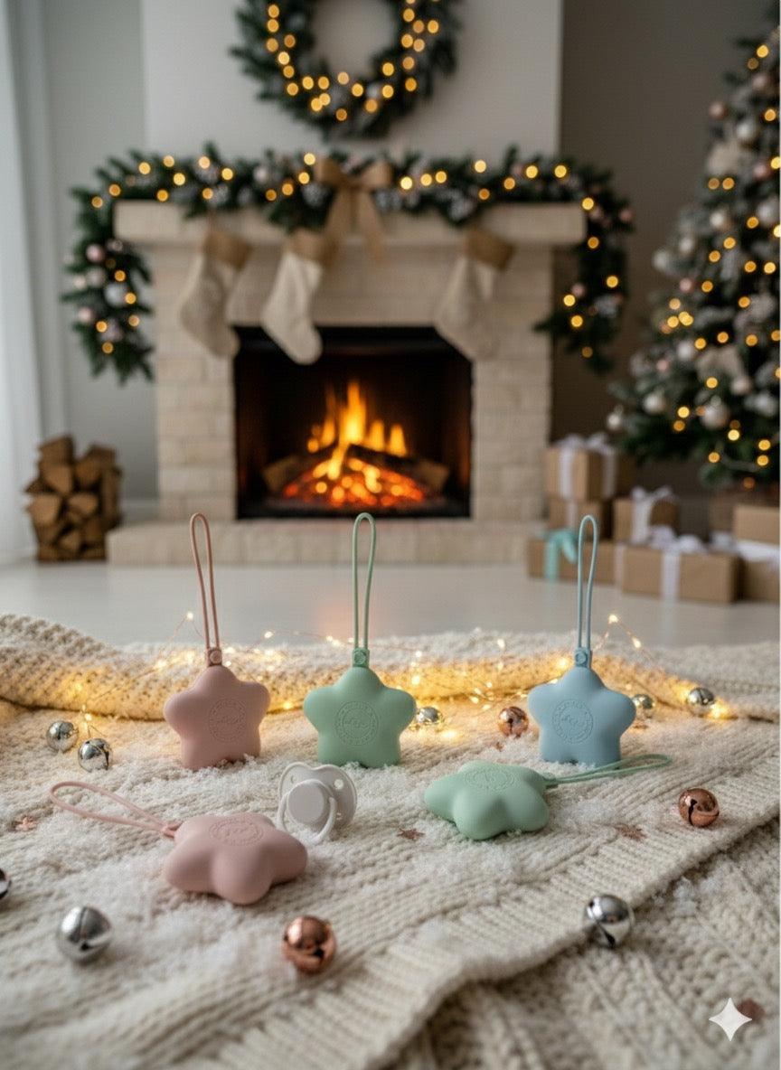 Christmas box - Premium Silicone Pacifier Holders