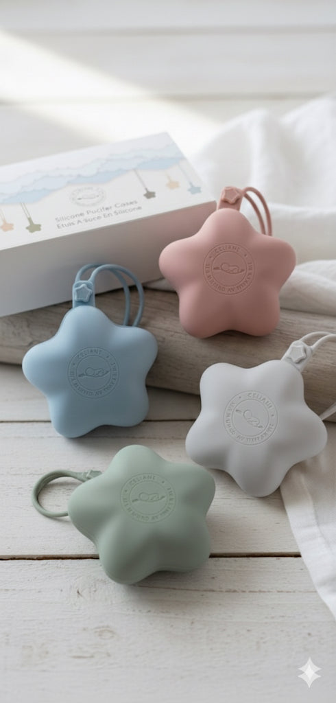 Christmas box - Premium Silicone Pacifier Holders